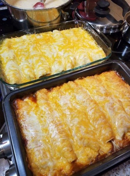 Cream Cheese Chicken Enchiladas - A Rich and Flavorful Dish Bursting with Savory Goodness