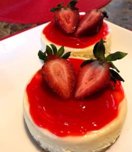 Mini Strawberry Cheesecakes