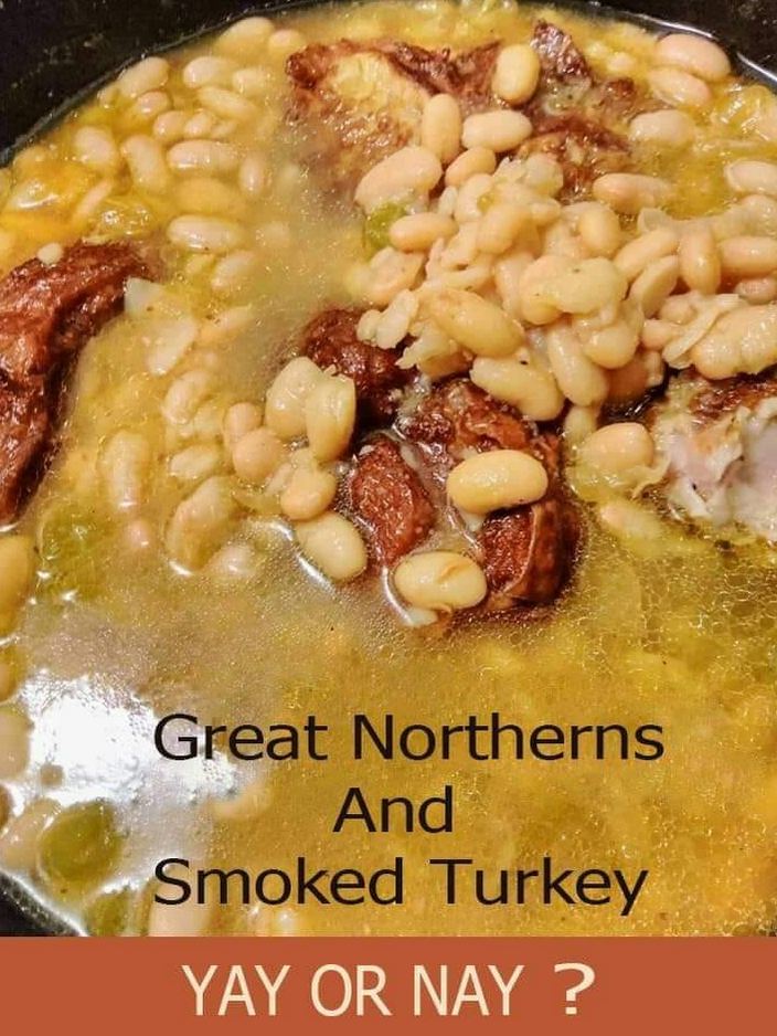 Great Northern Beans & Smoked Turkey | worldofcooking.net