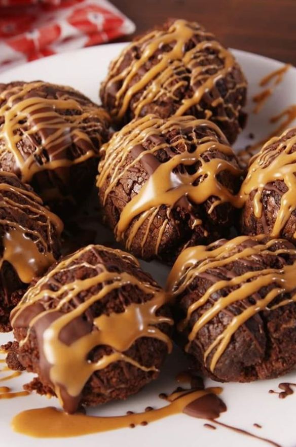Peanut Butter Brownie Bombs