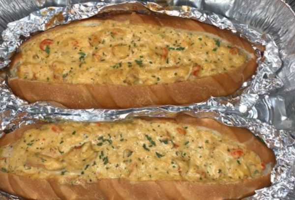 Seafood Appetizer Bread with Crab and Shrimp