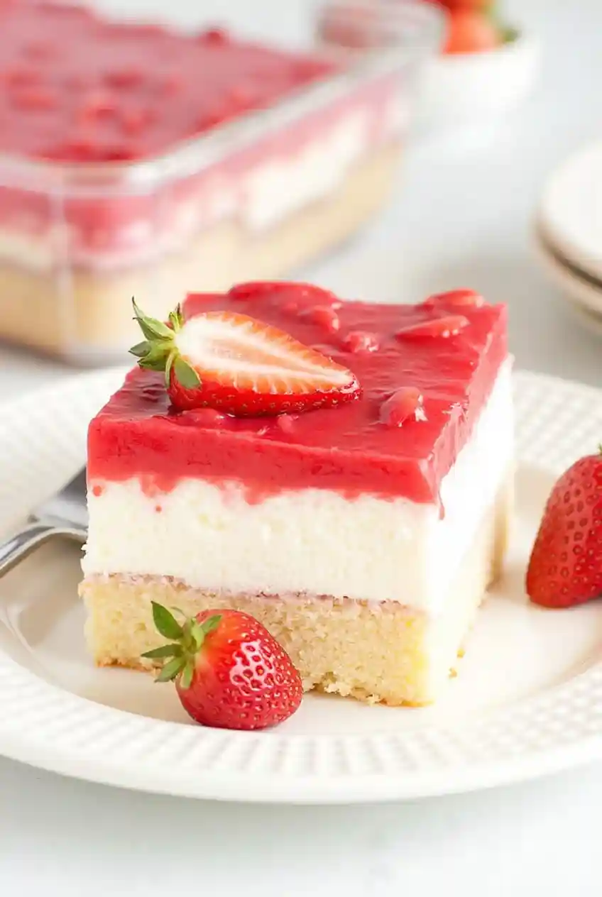 Strawberry Jello Cake