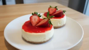Mini Strawberry Cheesecakes
