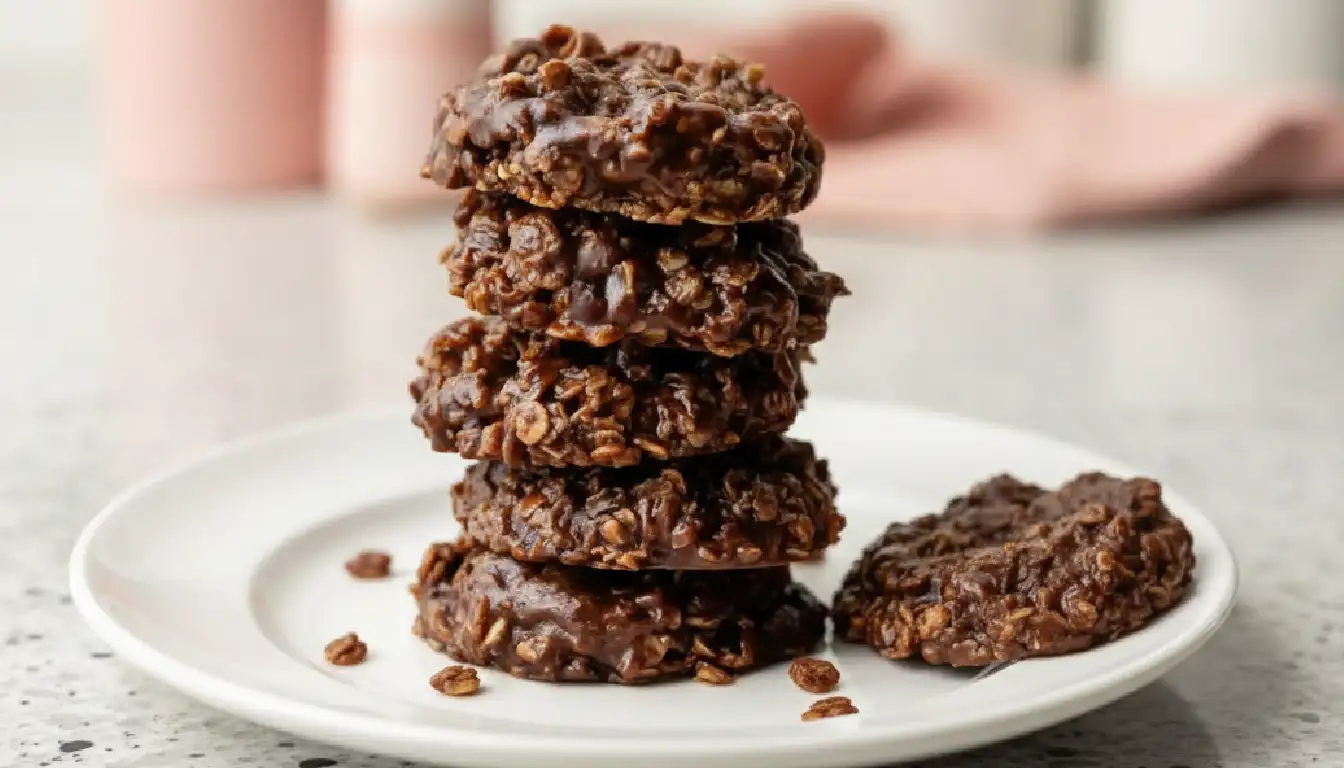 Chocolate Peanut Butter No-Bake Cookies