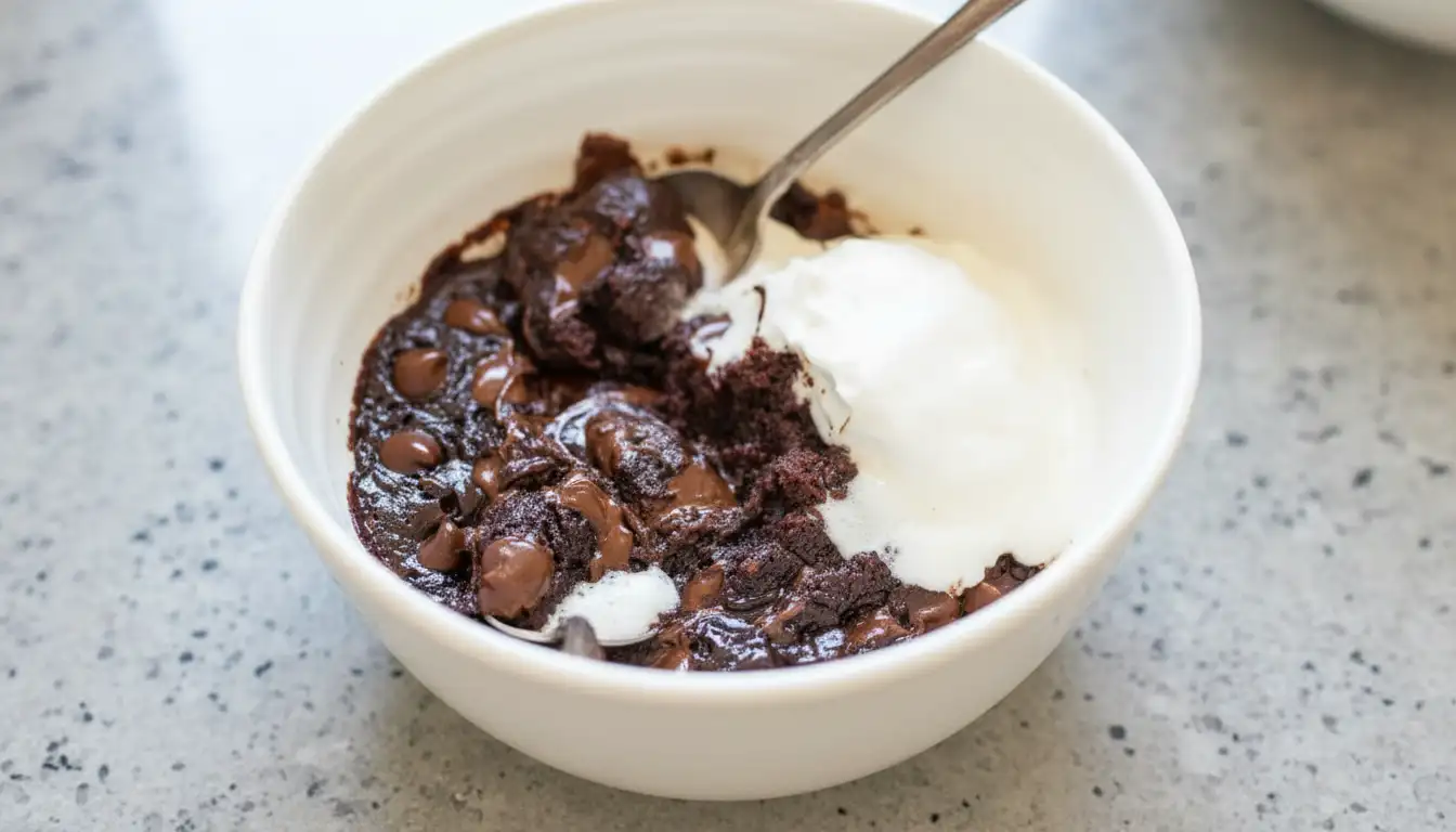One-Minute Microwave Brownie