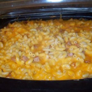 Crock Pot Ham, Macaroni and Cheese