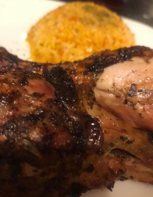 Jerk Roasted Chicken And Rice