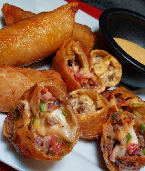 nacho egg rolls