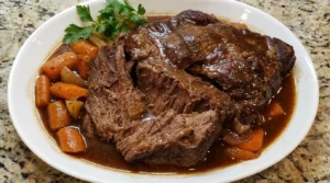 Three Packet Slow Cooker Roast