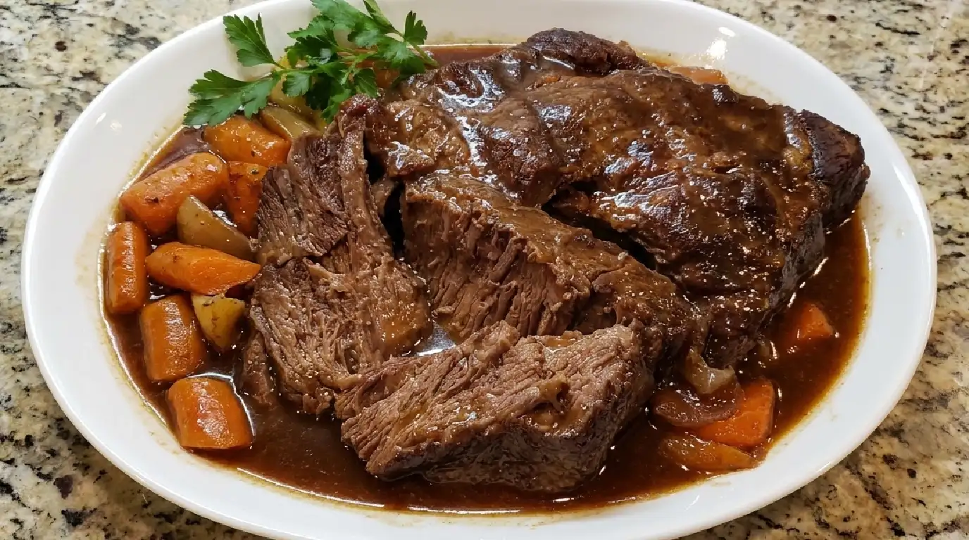 Three Packet Slow Cooker Roast