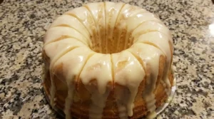 Vanilla Buttermilk Pound Cake With Cream Cheese Glaze