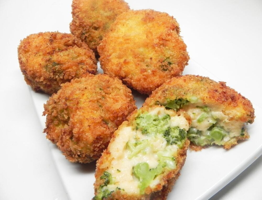 "Broccoli Cheese Balls - a golden-brown delight bursting with flavor."