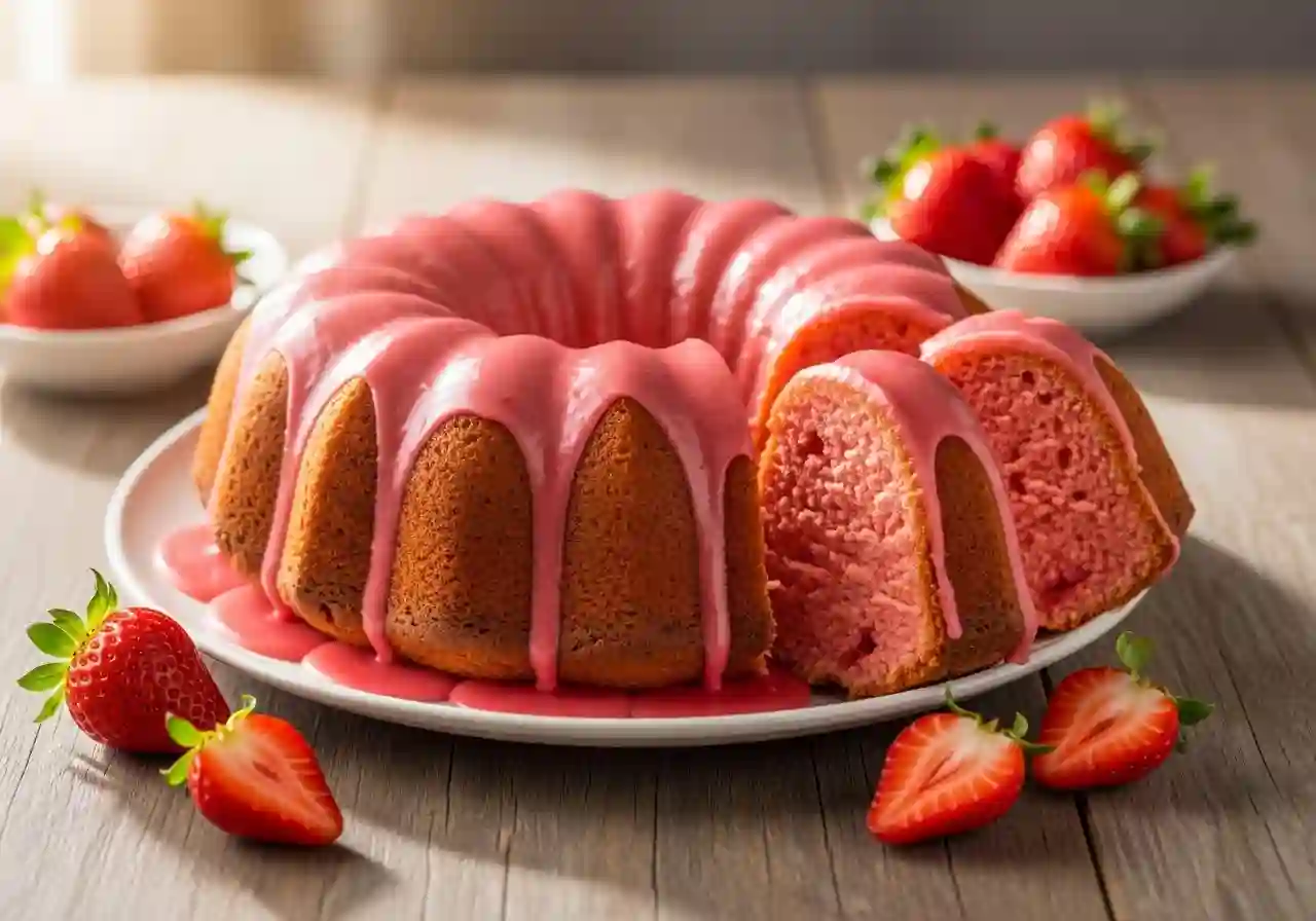Strawberry Bundt Cake