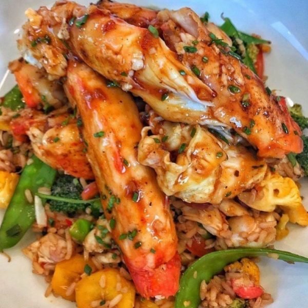 Quick and Easy King Crab Fried Rice