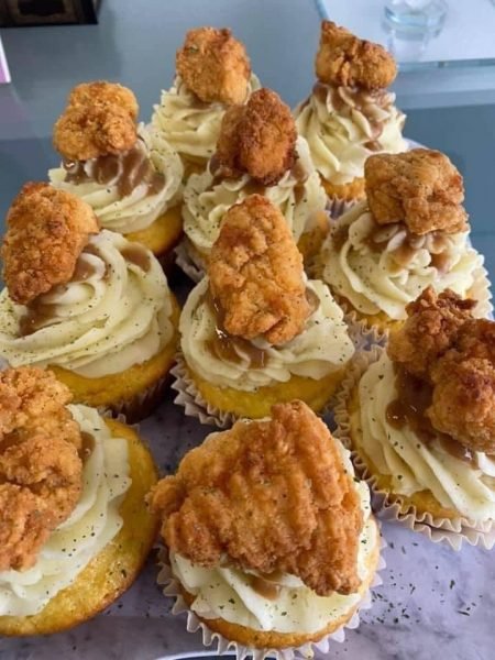 Fried Chicken Cupcake