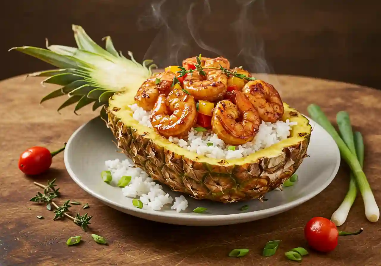 Jerk Shrimp & Pineapple Bowls