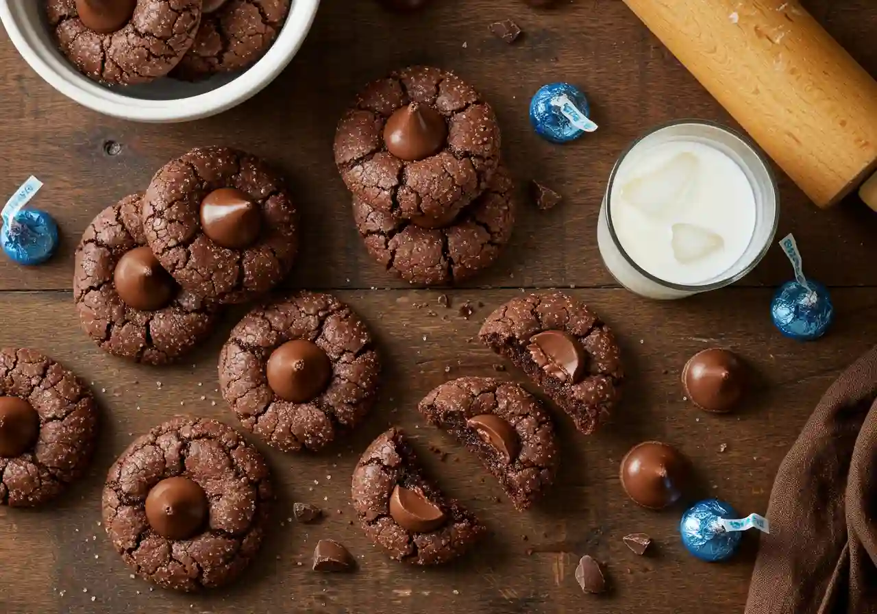 Chocolate Kiss Cookies