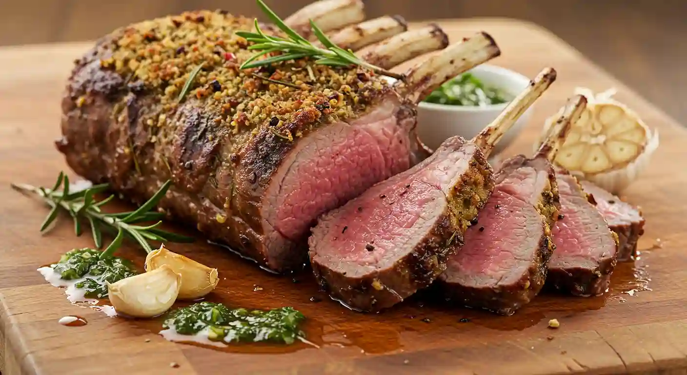 Rosemary Garlic Marinated Rack of Lamb