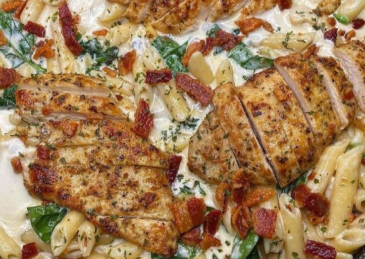 Jalapeño Chicken, Bacon, and Ranch Alfredo Recipe Image