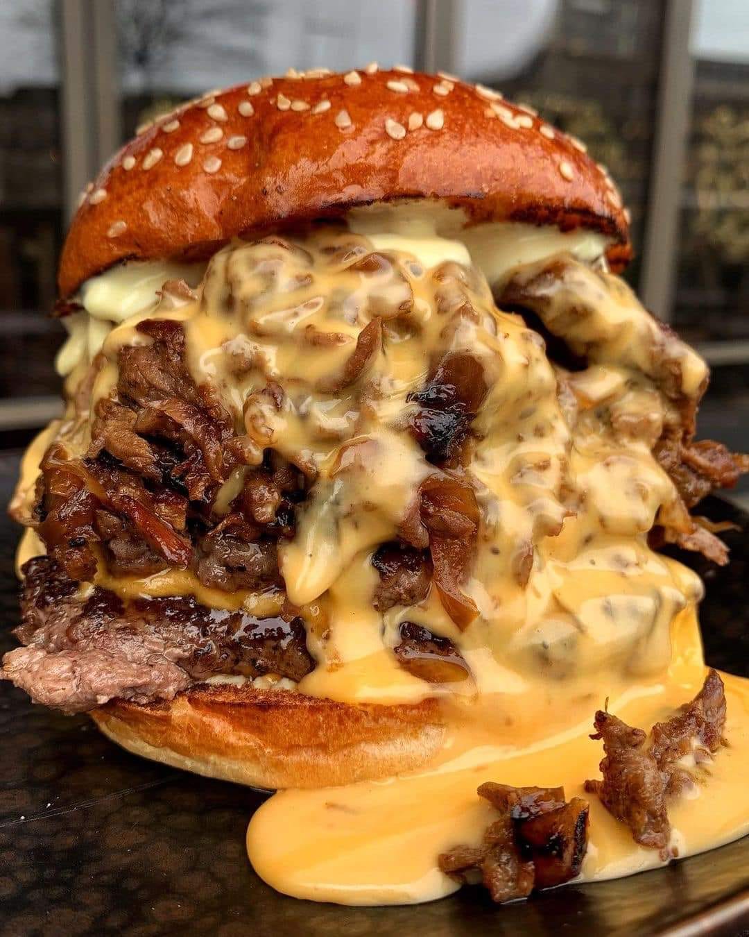 Philly Cheesesteak Burger