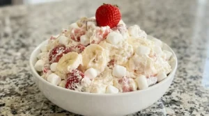 Strawberry Banana Cheesecake Salad