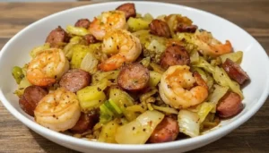 Best Southern Fried Cabbage with Shrimp