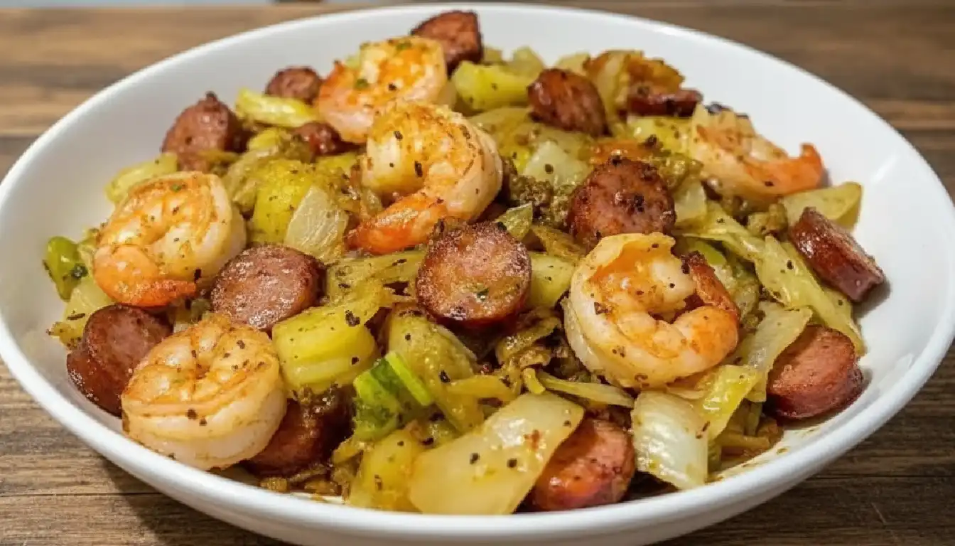 Fried Cabbage with Shrimp