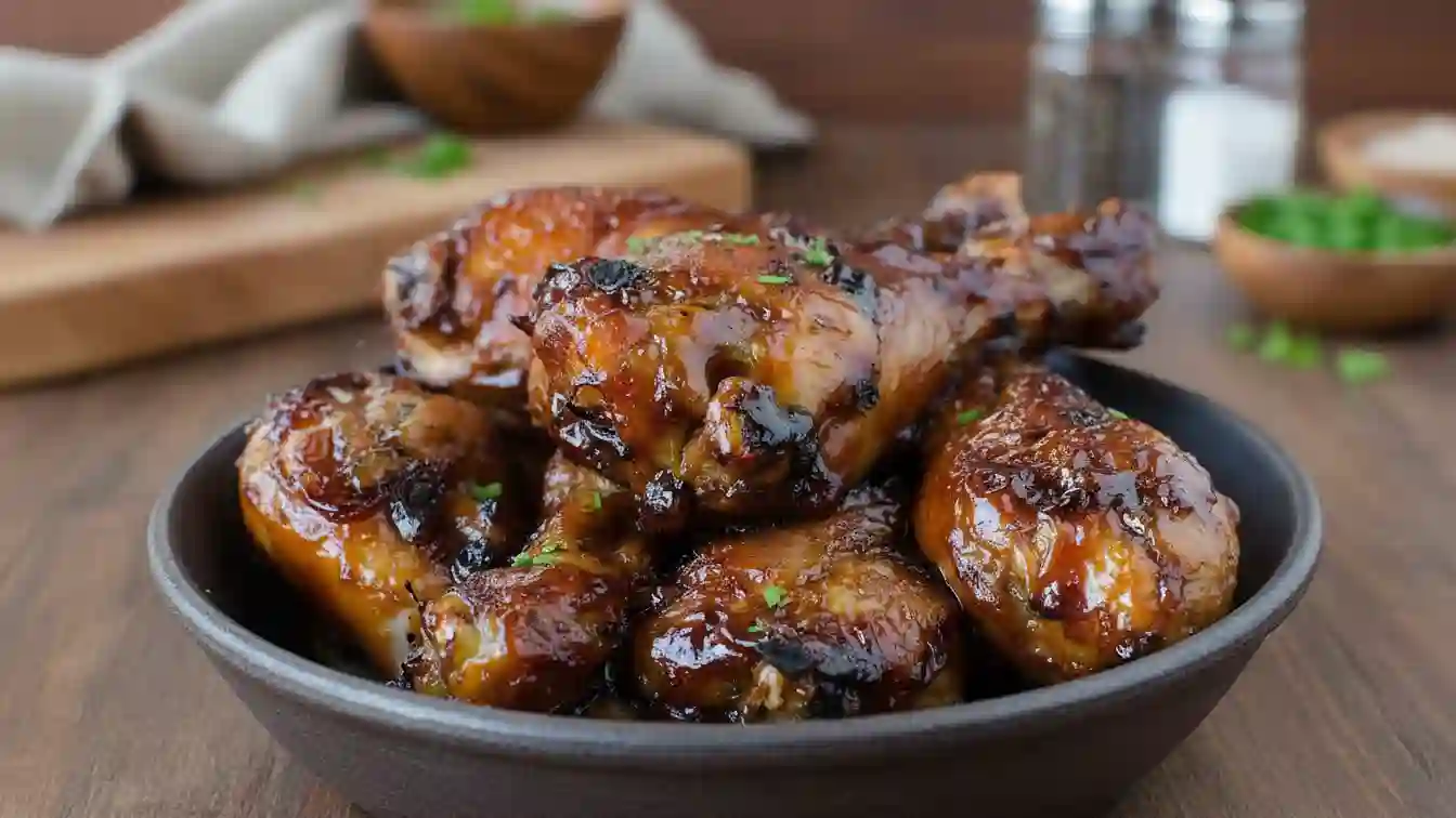 Sticky Sweet Bacon Glazed Chicken