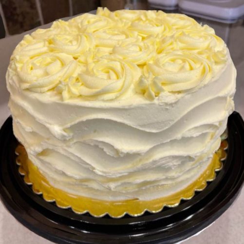 Vanilla Lemon Layer Cake