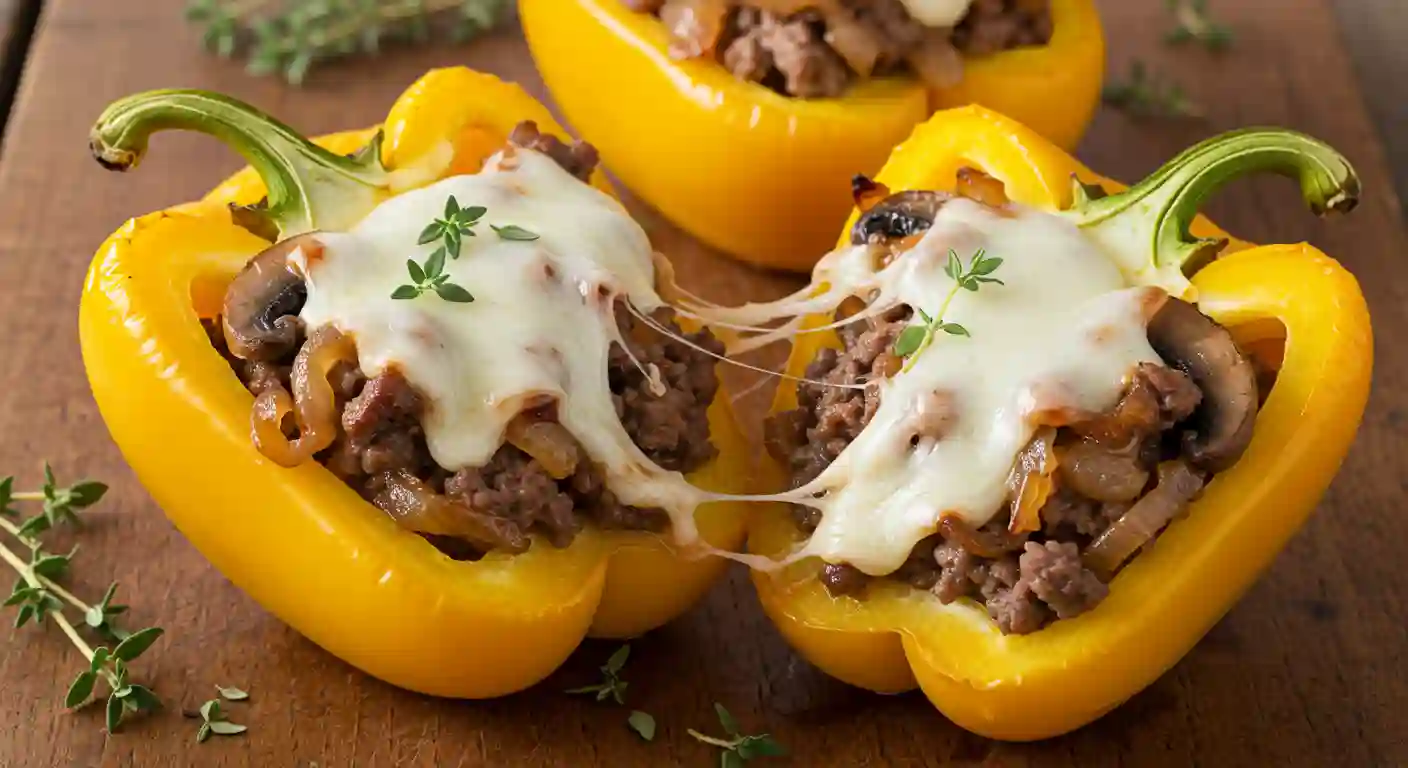 Philly Cheesesteak Stuffed Peppers