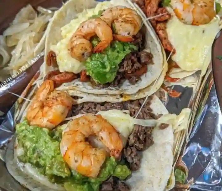 Shrimp and Beef Tacos