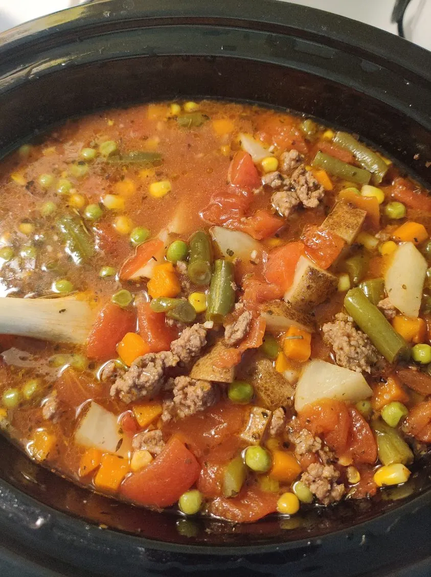 Bowl of Vegetable Beef Soup