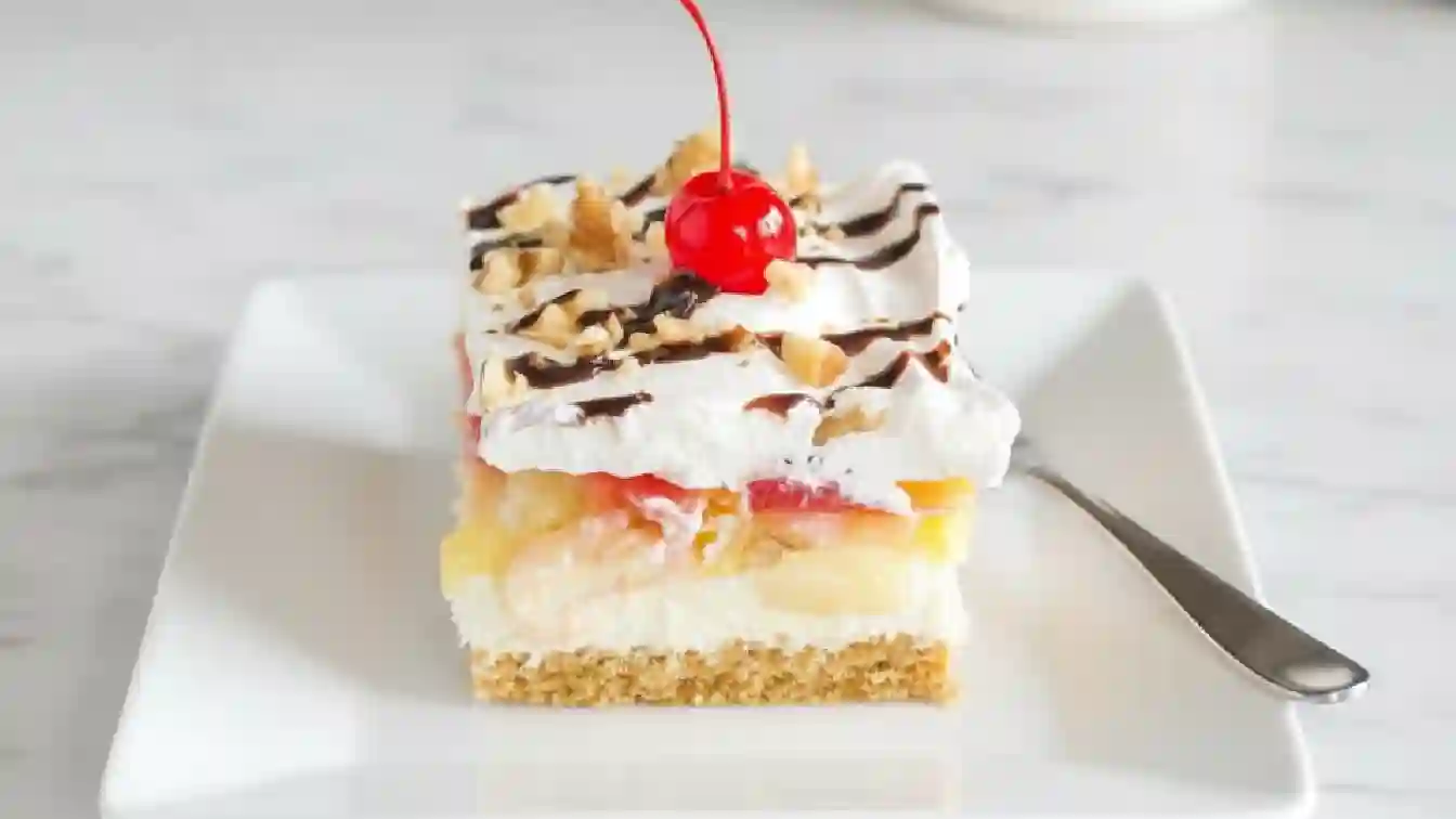 No Bake Banana Split Dessert