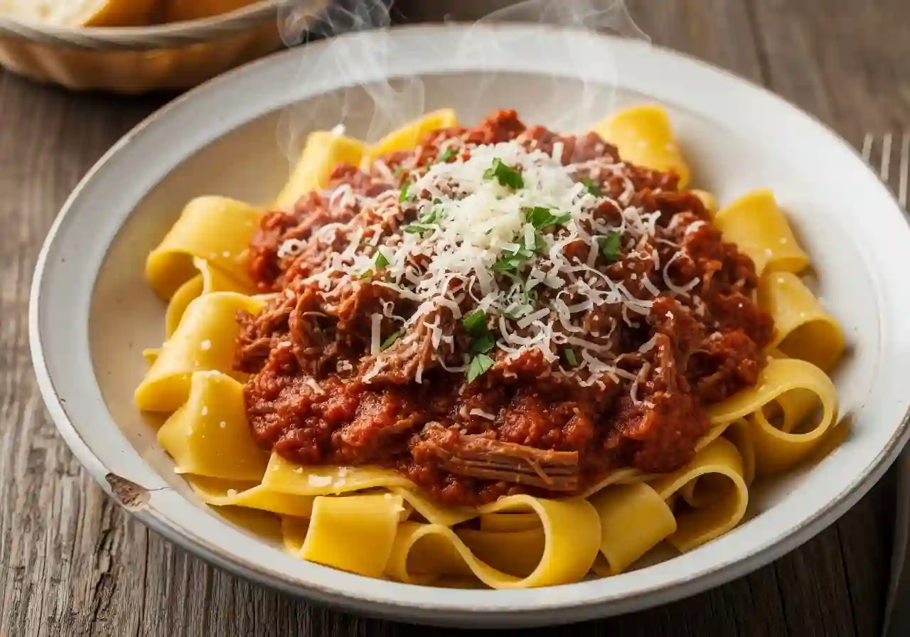 Slow Cooked Beef Ragu Pasta Recipe