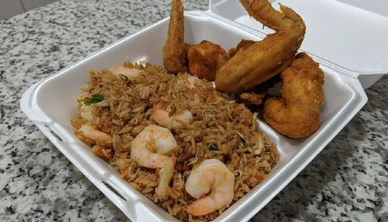 Crab & Shrimp Fried Rice Recipe