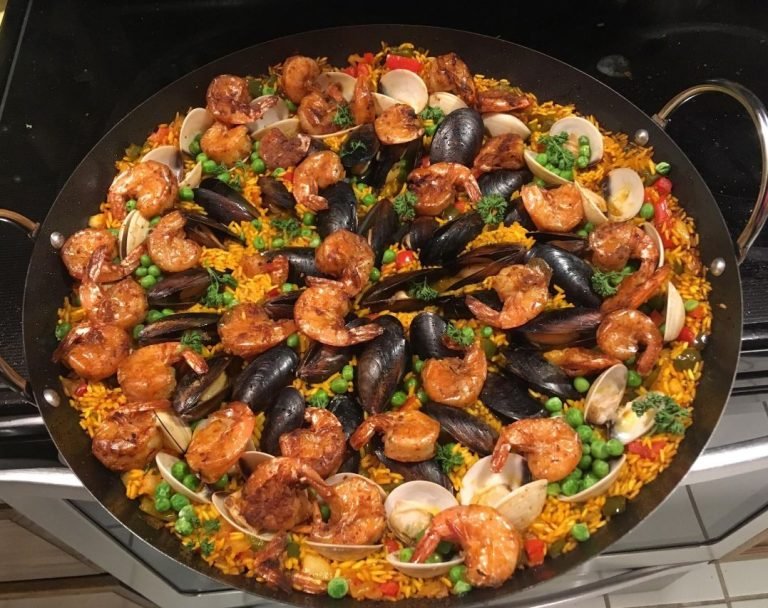 Seafood Paella Recipe | worldofcooking.net