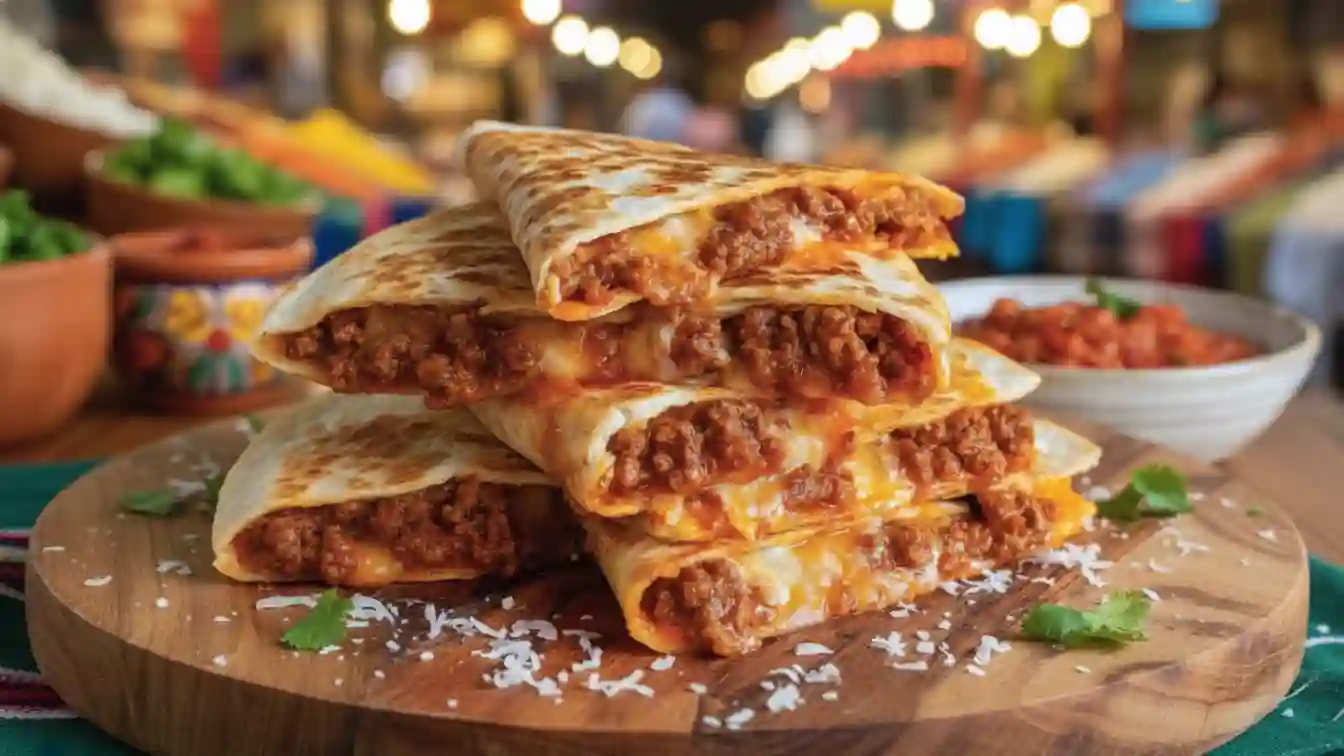 Sloppy Joe Quesadillas