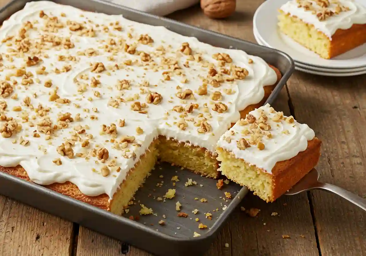 White Texas Sheet Cake