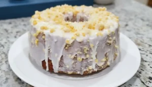 Lemon Crunch Pound Cake with Butter and Cream Cheese