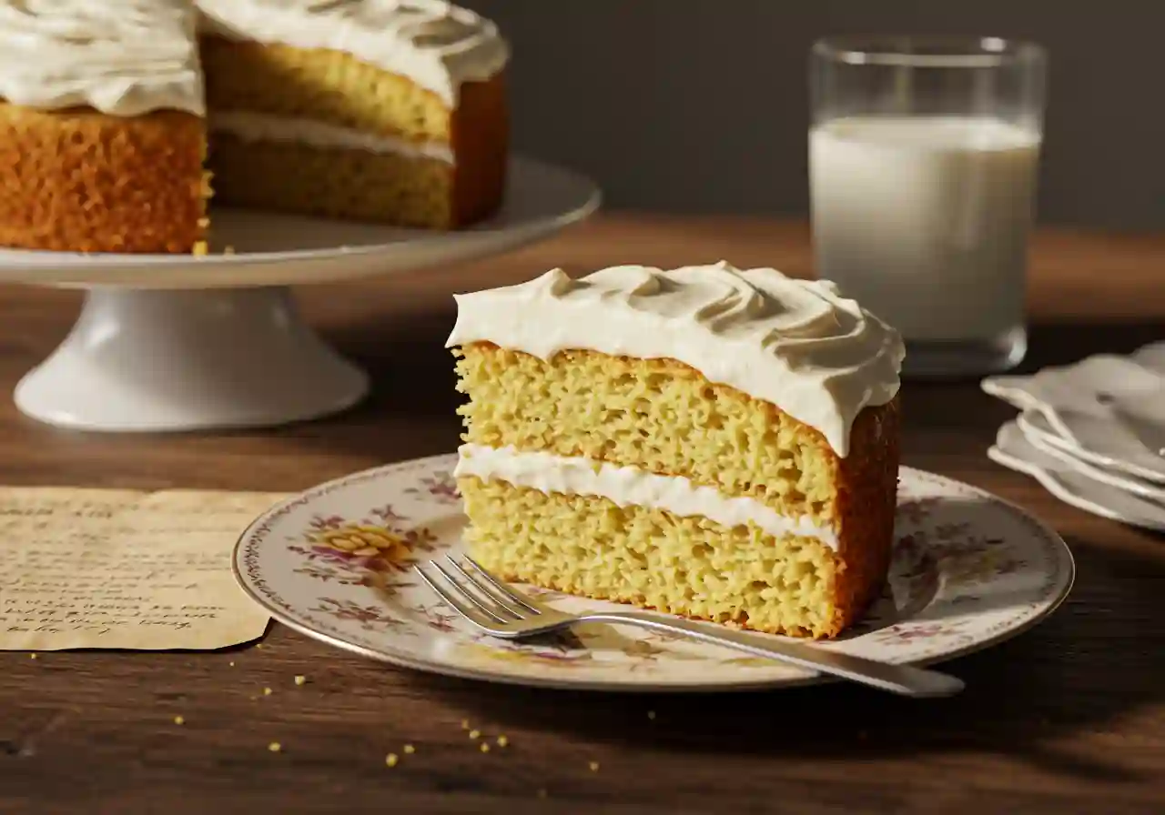 Granny’s Old Fashioned Butter Cake with Butter Cream Frosting