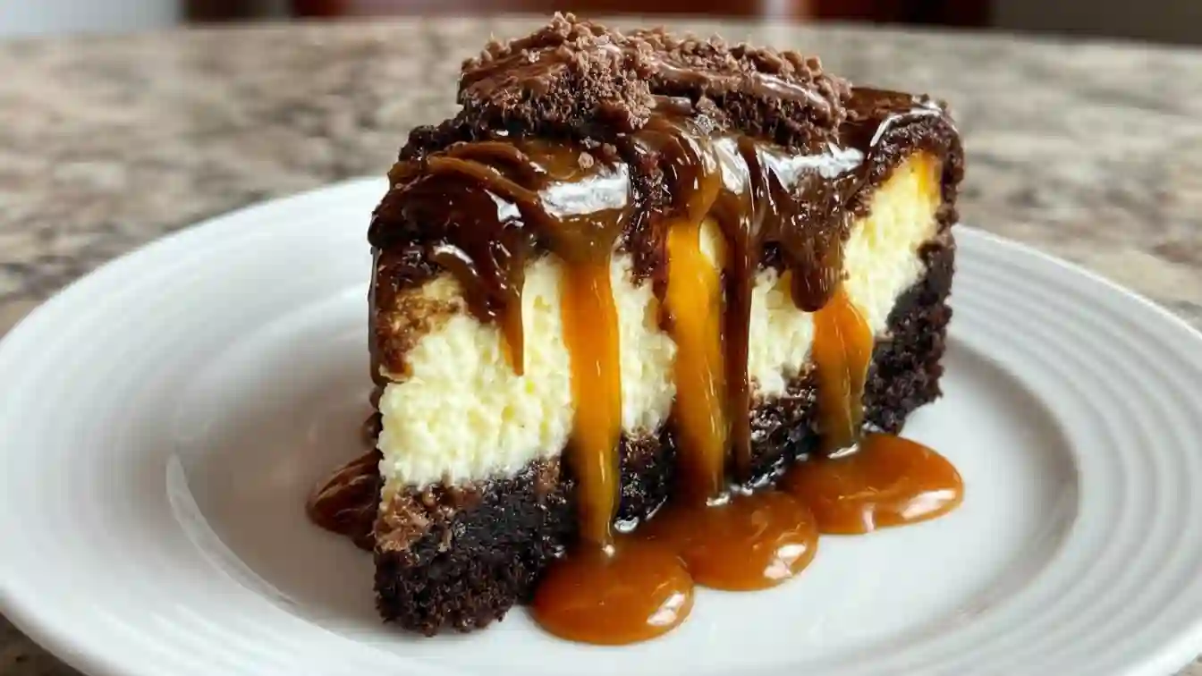 Caramel Brownie Cheesecake