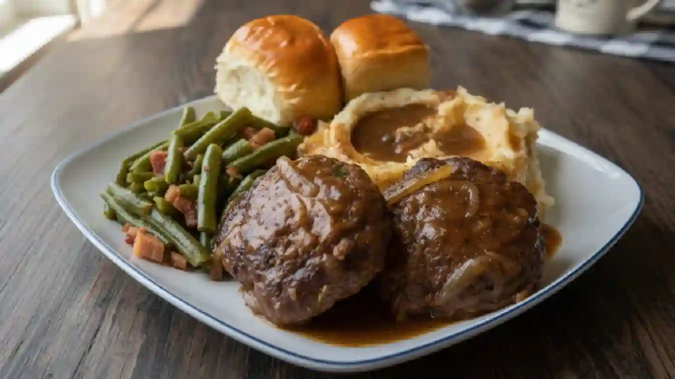 Salisbury Steak with Rich Onion Gravy Recipe