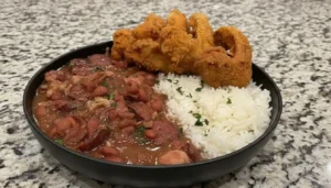 Chicken Wings, Red Beans, and Rice Recipe