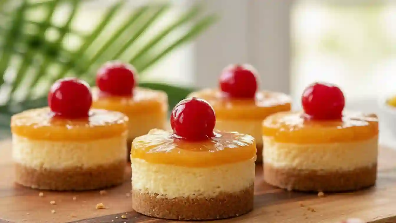 Pineapple Upside-Down Cheesecakes Recipe