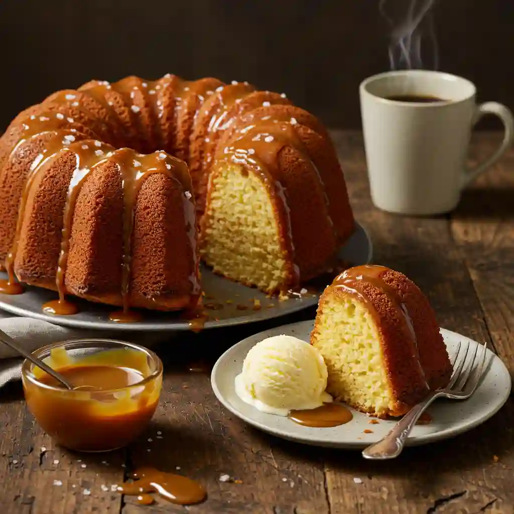 Salted Caramel Kentucky Butter Cake