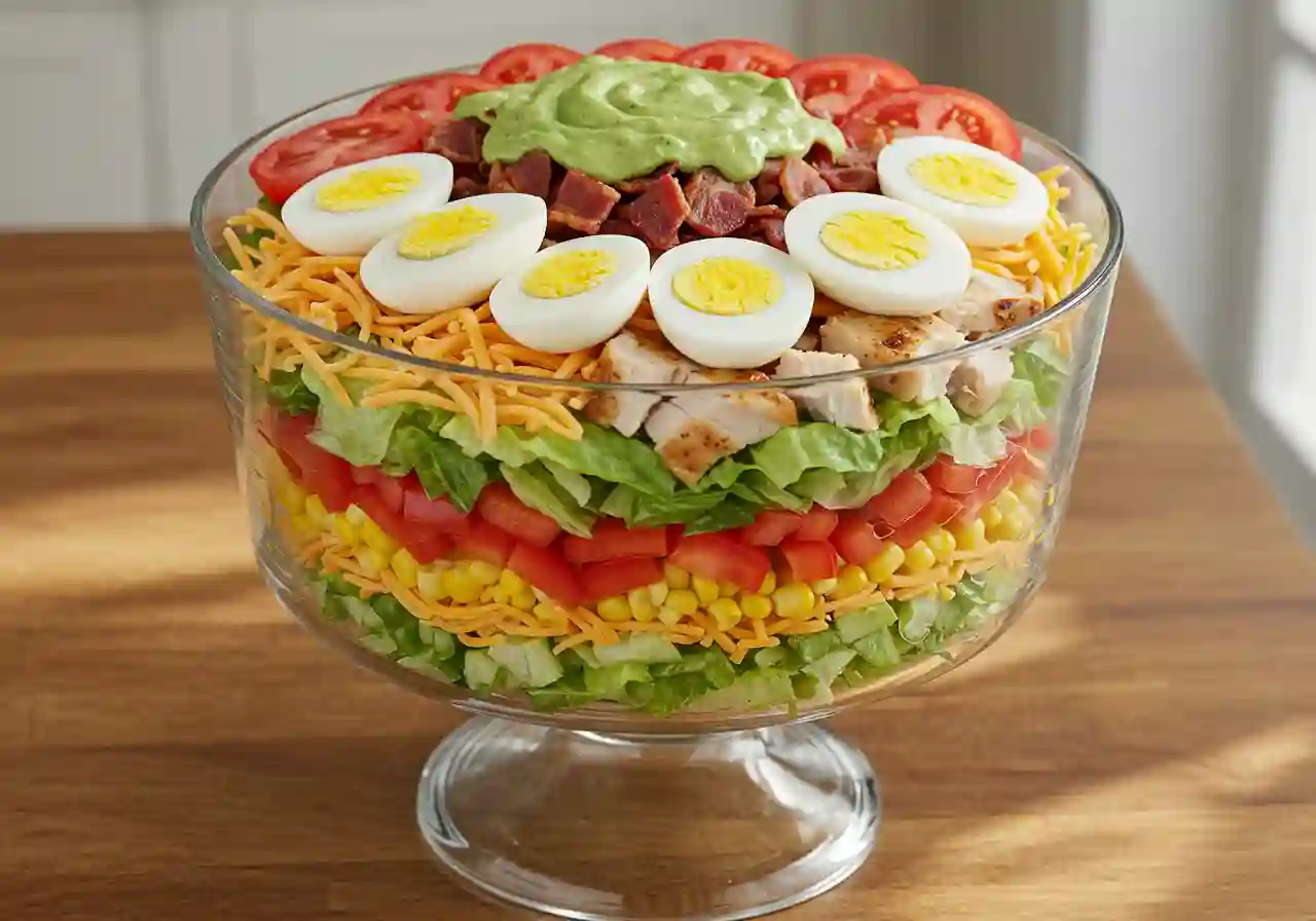 Chicken Bacon Ranch Layer Salad