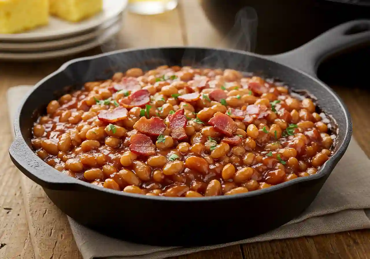 Sweet and Spicy Baked Beans