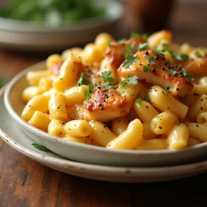 Honey Pepper Chicken Mac and Cheese w