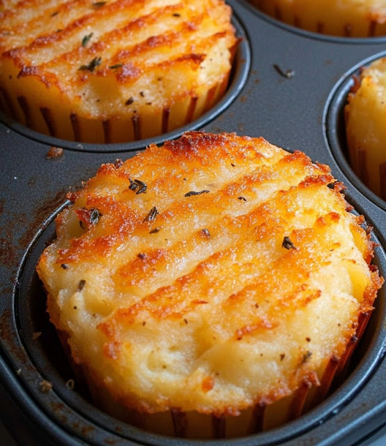 Cheesy Mashed Potato Muffins