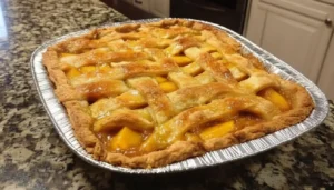 Delicious Peach Pie Cobbler